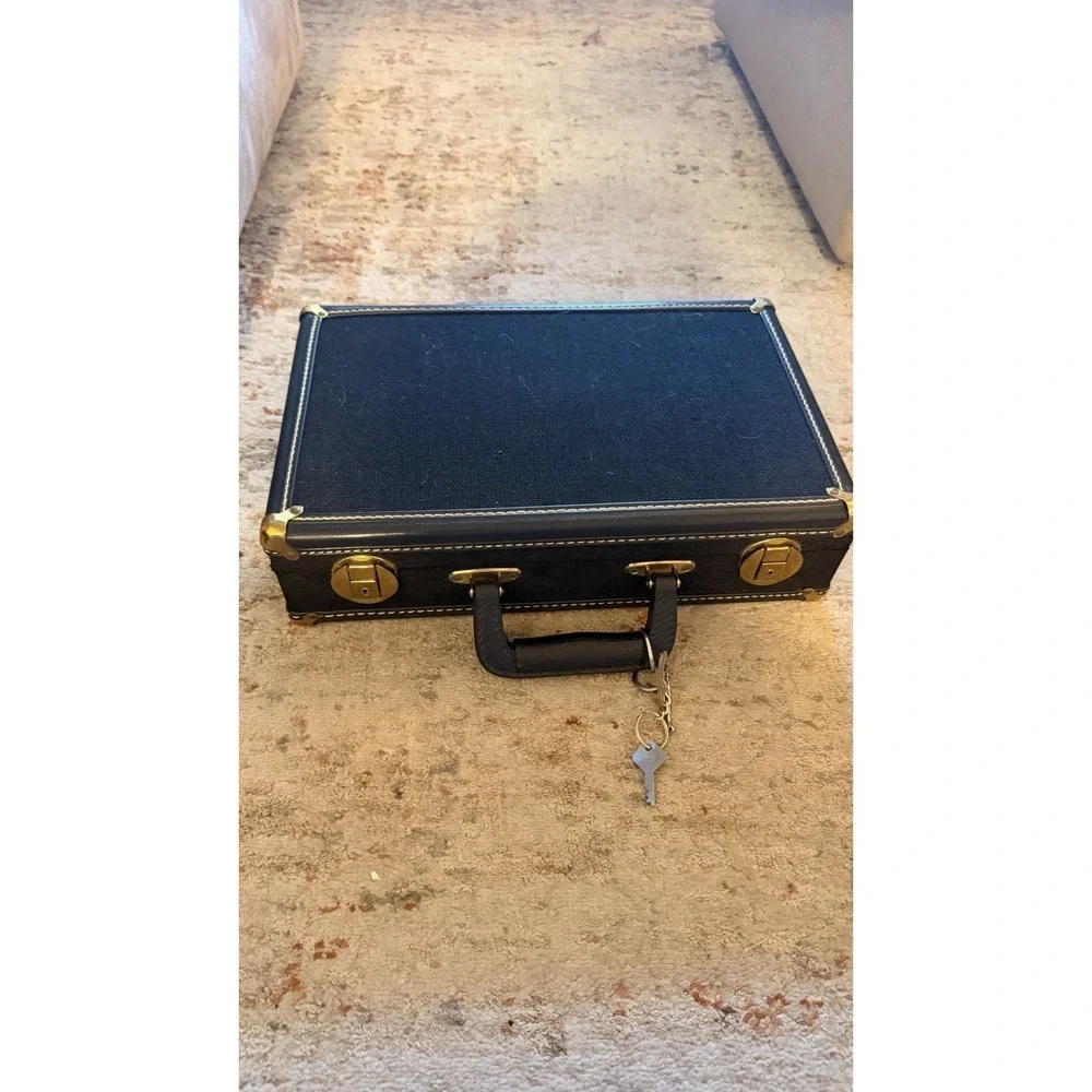 Vintage G. Leblanc Clarinet Hard Case Only w/ Keys Brass Hardware Black